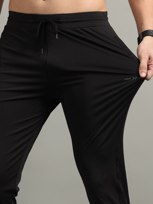 Black 4 Way Lycra Track Pant