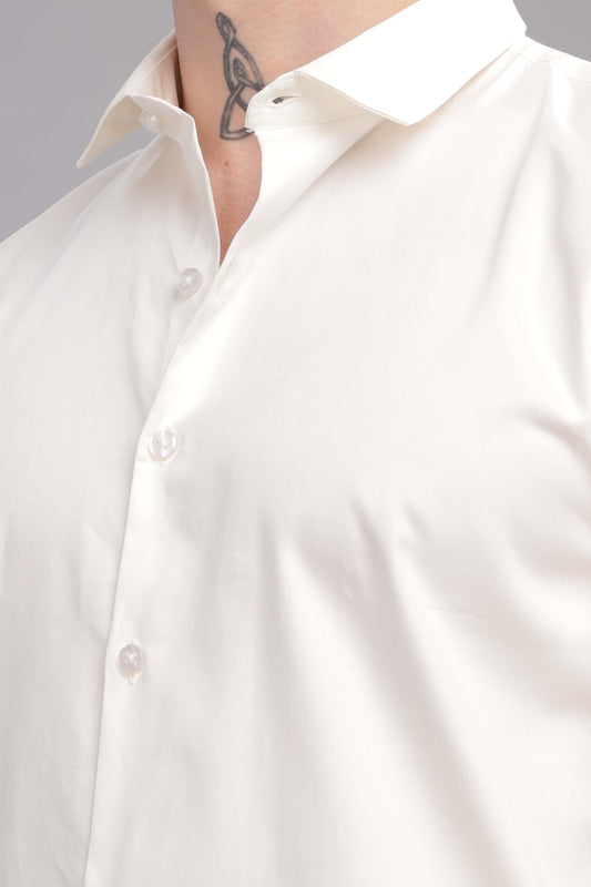 White Satin Shirt