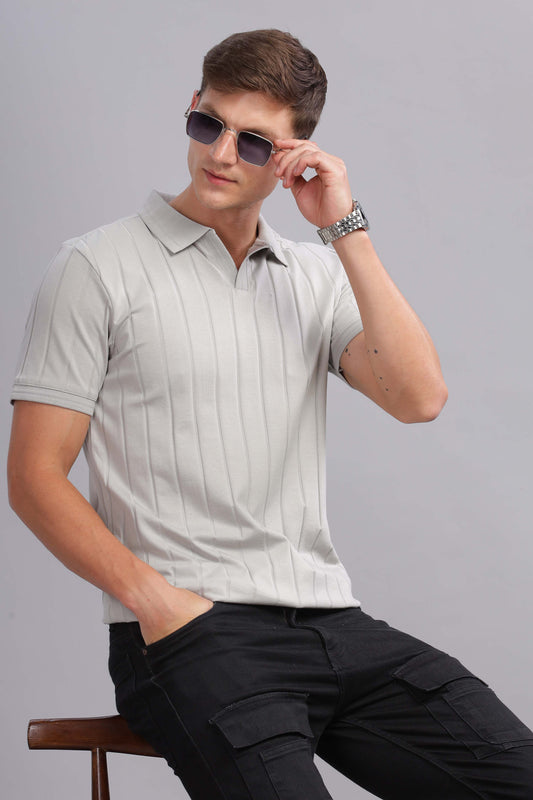 Ice Grey Vibe Shift Polo