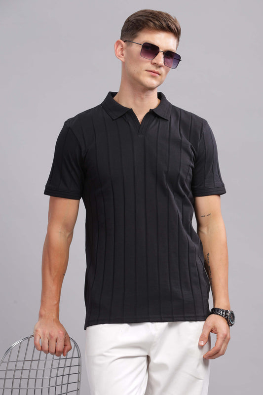 Charcoal Black Vibe Shift Polo