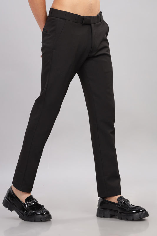 Black Flexi Waist Trouser