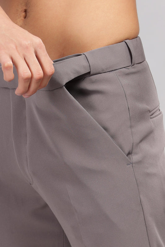 Dusty Grey Flexi Waist Trouser