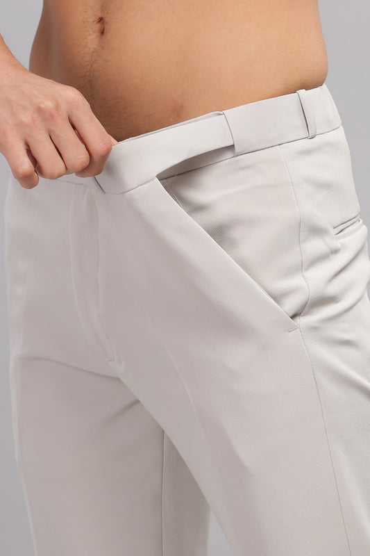 Grey Flexi Waist Trouser