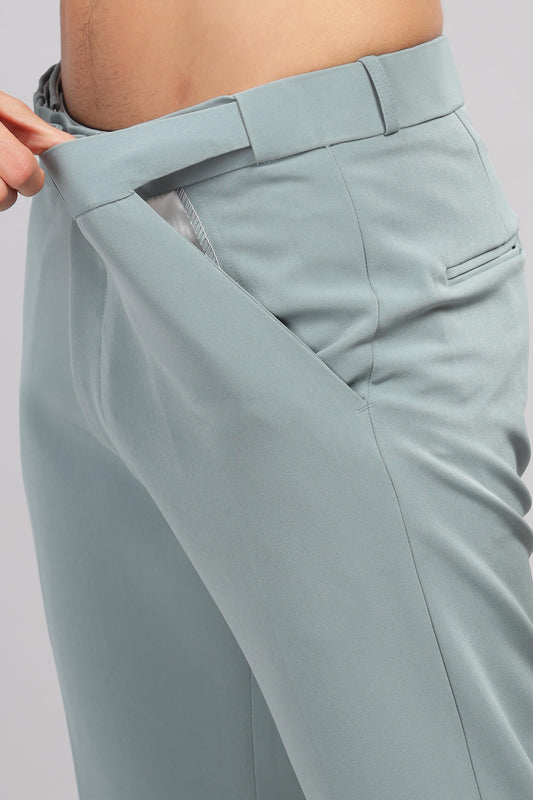 Smoke Flexi Waist Trouser