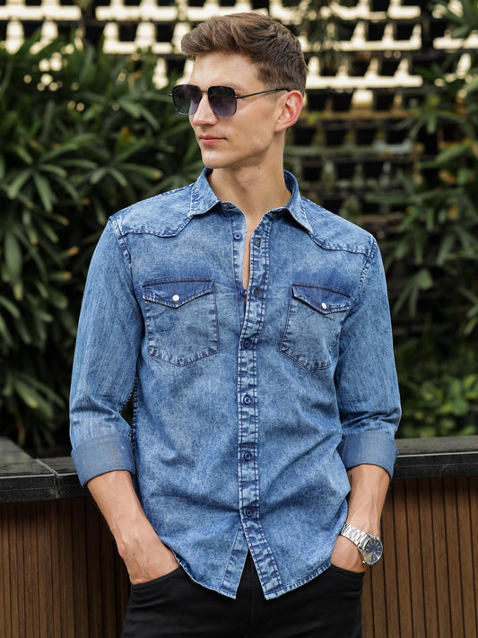 Double Pocket Denim Shirt