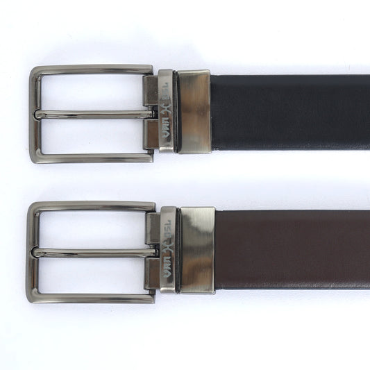 Reversible Leather Belt - Black & Brown