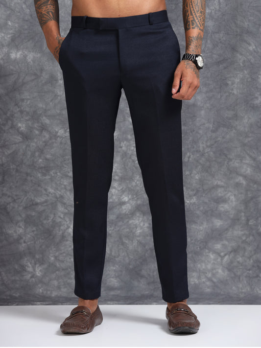 Navy Linen Trouser