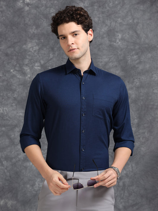 Navy Blue Oxford Shirt