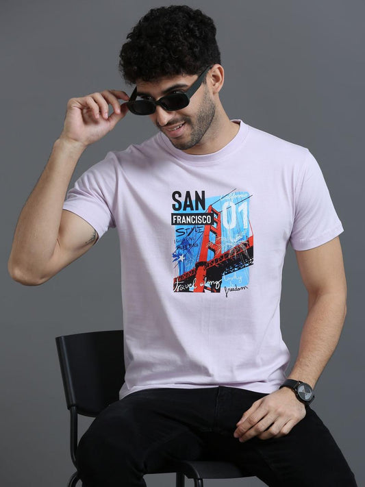 San Francisco Lavender Printed Tee