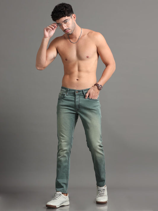 Spanish Green Denim Jeans